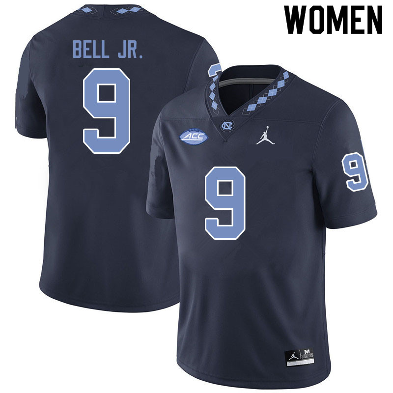 Jordan Brand Women #9 Corey Bell Jr. North Carolina Tar Heels College Football Jerseys Sale-Black